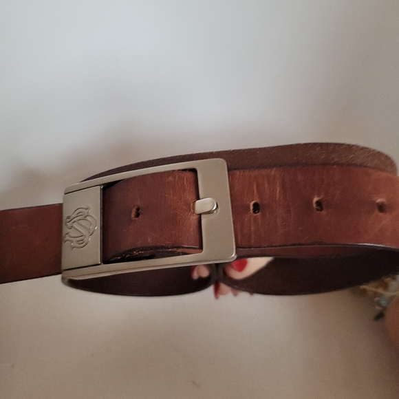 EAGLES WINGS South Carolina Gamecocks Leather Brandish Brown Belt Size 34 - Picture 3 of 4